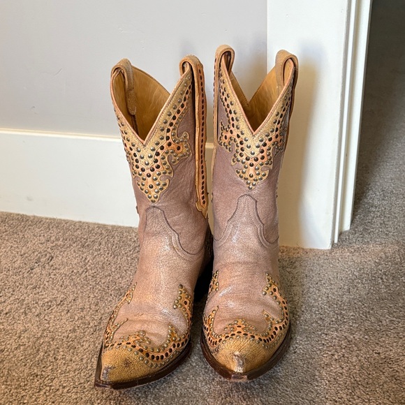 Old Gringo studded and distressed leather boots. Almost perfect condition! Sz 7. - Picture 1 of 12
